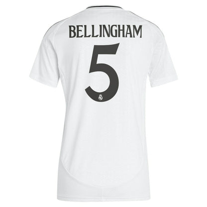 Jude Bellingham Real Madrid Women's 2024/25 Home Replica Player Jersey - White | Adidas outlet