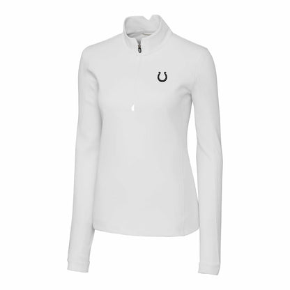 Indianapolis Colts Cutter & Buck Women's Traverse Stretch DryTec Quarter-Zip Top - White outlet