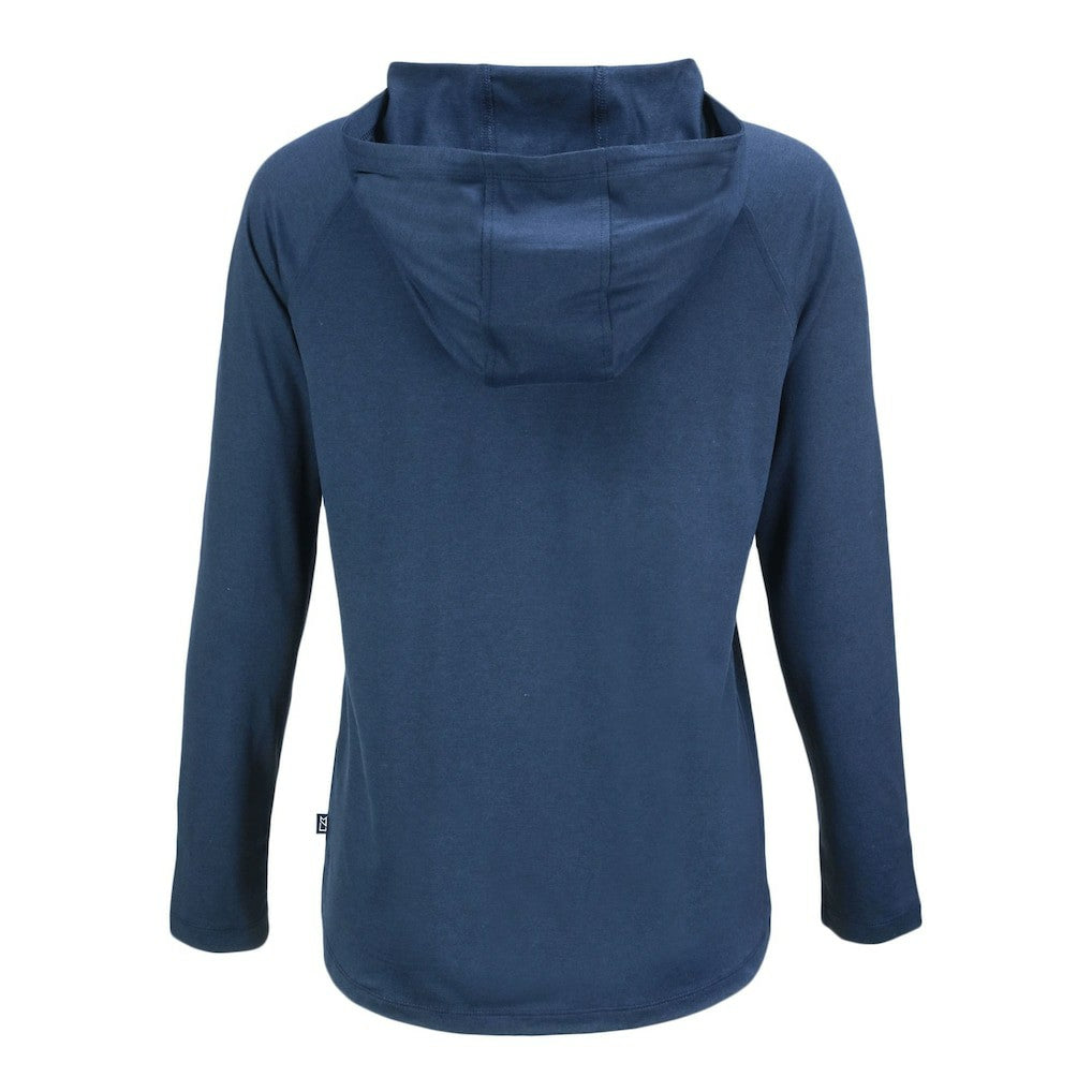 Chicago Bears Cutter & Buck Women's Coastline Epic Comfort Eco Recycled Long Sleeve Hoodie T-Shirt - Navy outlet