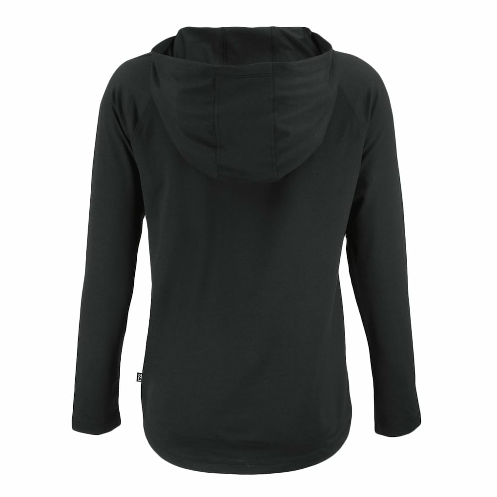 Minnesota Vikings Cutter & Buck Women's Coastline Epic Comfort Eco Recycled Long Sleeve Hoodie T-Shirt - Black discount