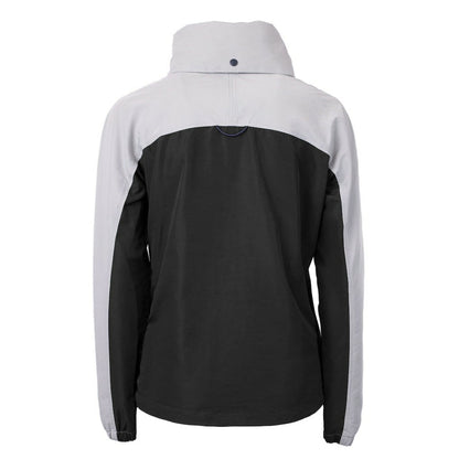 San Francisco 49ers Cutter & Buck Women's Charter Eco Recycled Half-Zip Hoodie Anorak Jacket - Black/Gray on sale