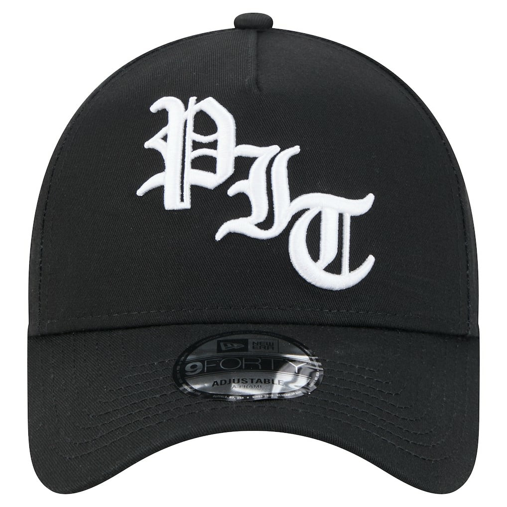 Pittsburgh Steelers New Era Mystic 9FORTY A-Frame Adjustable Hat - Black sale