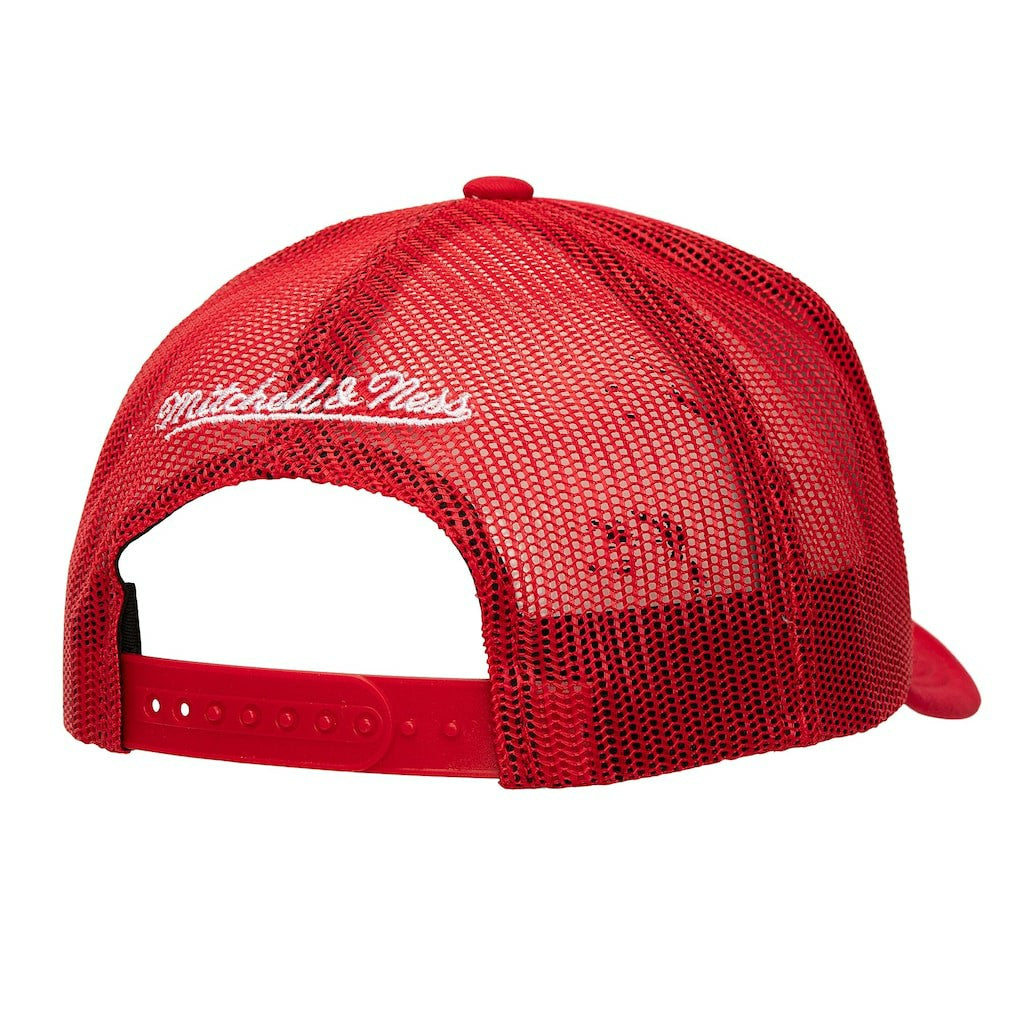 Chicago Bulls Core Evergreen OTC Trucker Adjustable Hat - Red | Mitchell & Ness for sale