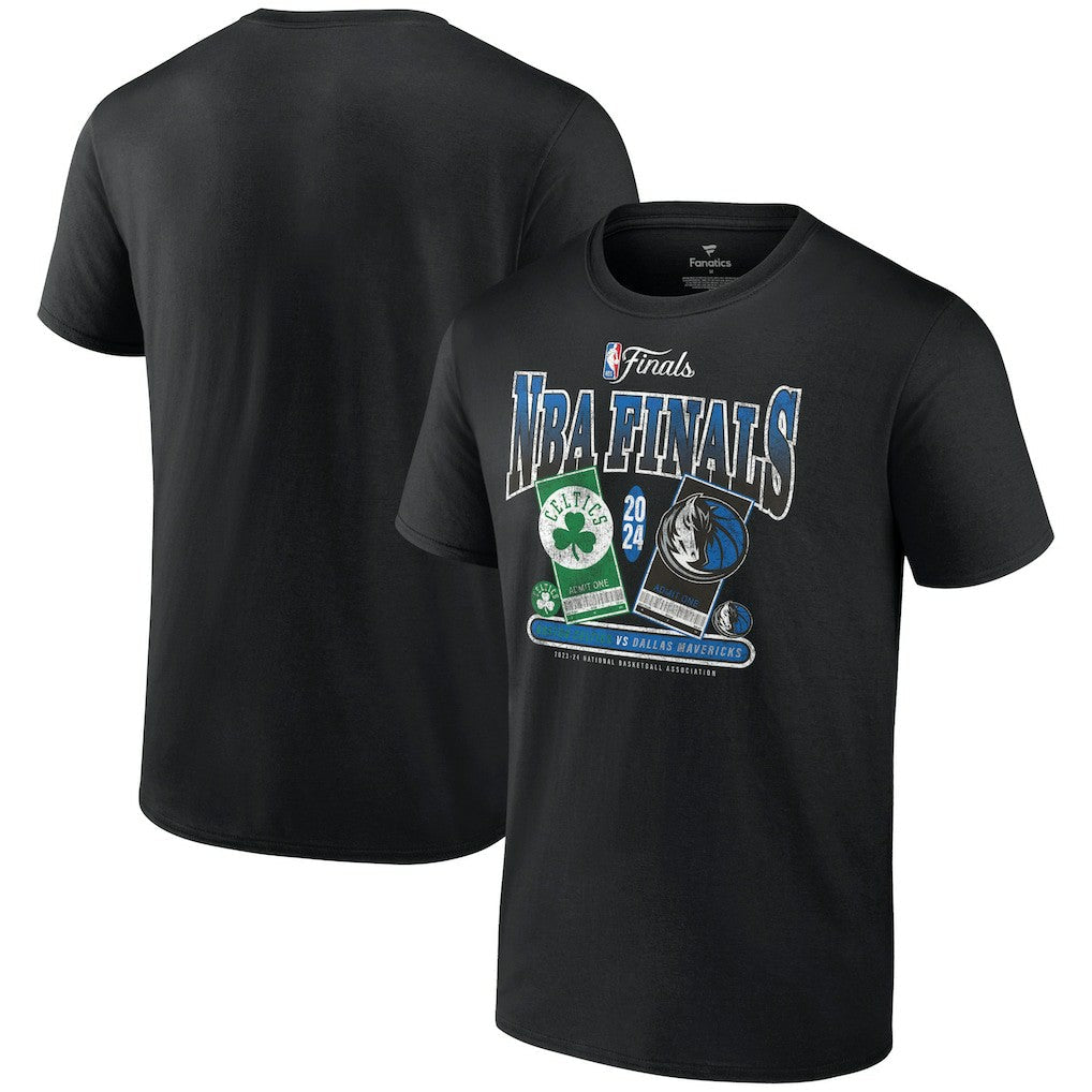 Boston Celtics vs. Dallas Mavericks 2024 NBA Finals Matchup Drive To The Basket T-Shirt - Black | Fanatics outlet