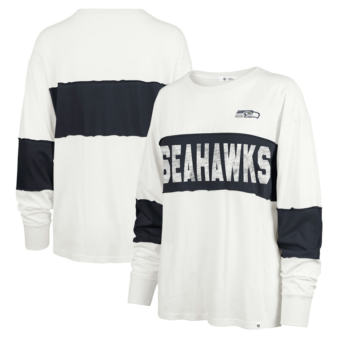 Seattle Seahawks '47 Women's Clubhouse Pride Taylor Long Sleeve T-Shirt - Cream online