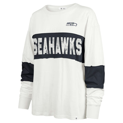 Seattle Seahawks '47 Women's Clubhouse Pride Taylor Long Sleeve T-Shirt - Cream online