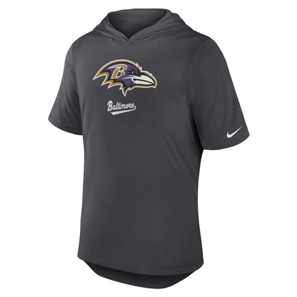 Baltimore Ravens Tri-Blend Performance Hoodie T-Shirt - Anthracite | Nike discount