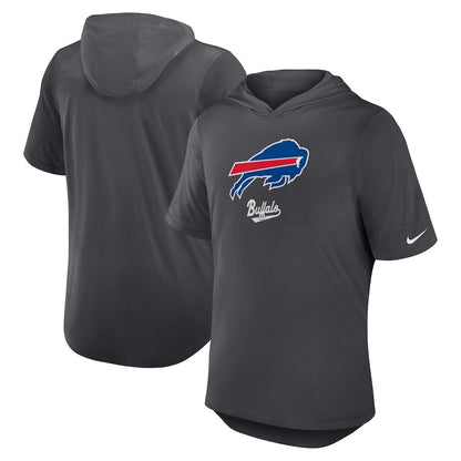 Buffalo Bills Tri-Blend Performance Hoodie T-Shirt - Anthracite | Nike outlet