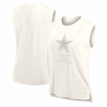 Dallas Cowboys Women's Studio Embrace Tank Top - Cream on sale