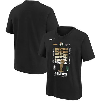 Boston Celtics Youth 2024 NBA Finals Champions Expressive T-Shirt - Black | Nike online