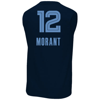 Ja Morant Memphis Grizzlies Profile Big & Tall Player Muscle Tank - Navy online