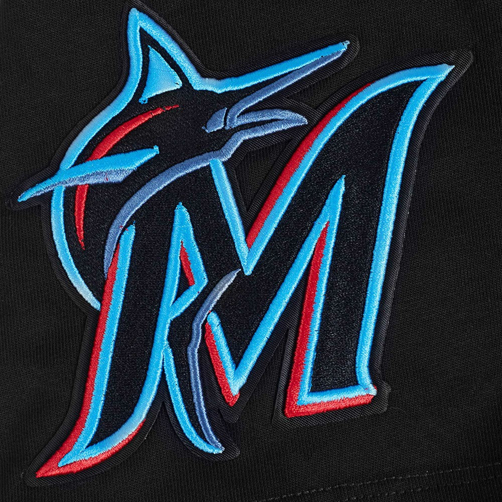 Miami Marlins Pro Standard Turn It Up Dropped Shoulder T-Shirt - Black