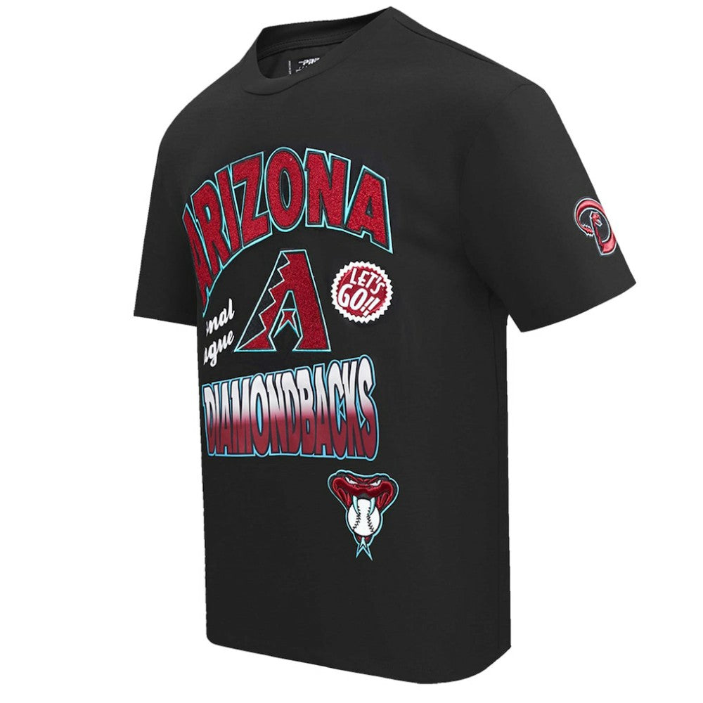 Arizona Diamondbacks Pro Standard Turn It Up Dropped Shoulder T-Shirt - Black
