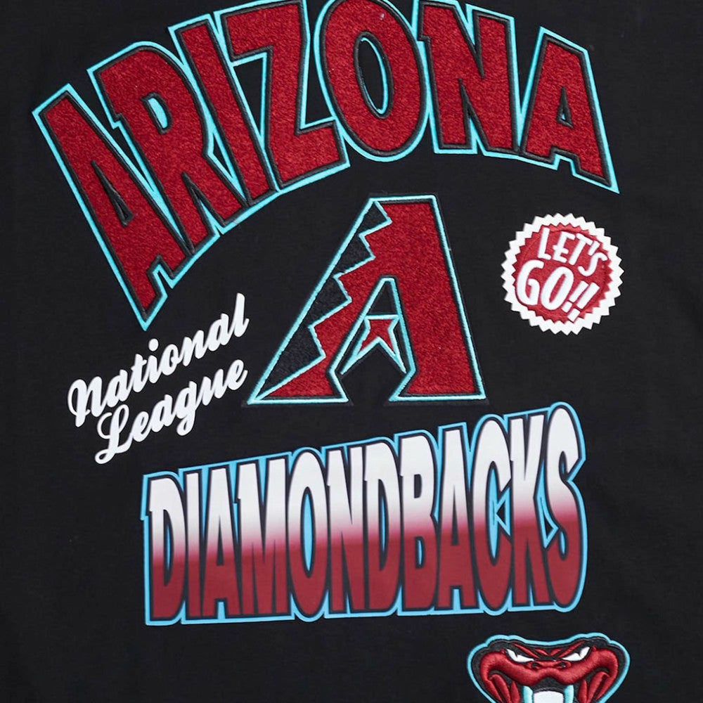 Arizona Diamondbacks Pro Standard Turn It Up Dropped Shoulder T-Shirt - Black