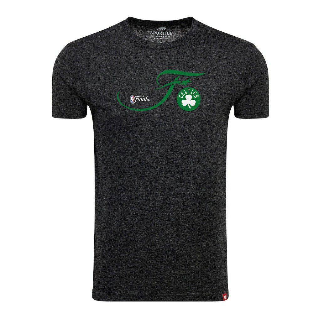 Boston Celtics Sportiqe Unisex 2024 NBA Finals Super Soft Comfy Tri-Blend T-Shirt - Heather Black discount