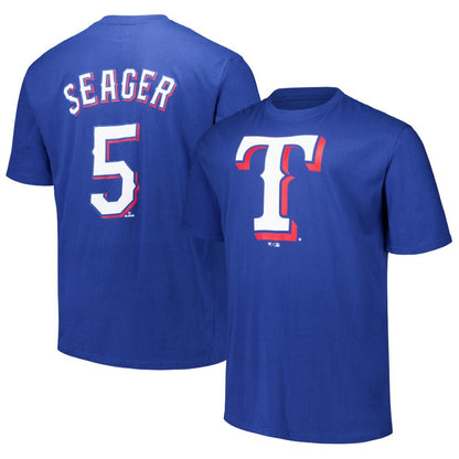 Corey Seager Texas Rangers Big & Tall Name & Number T-Shirt - Royal