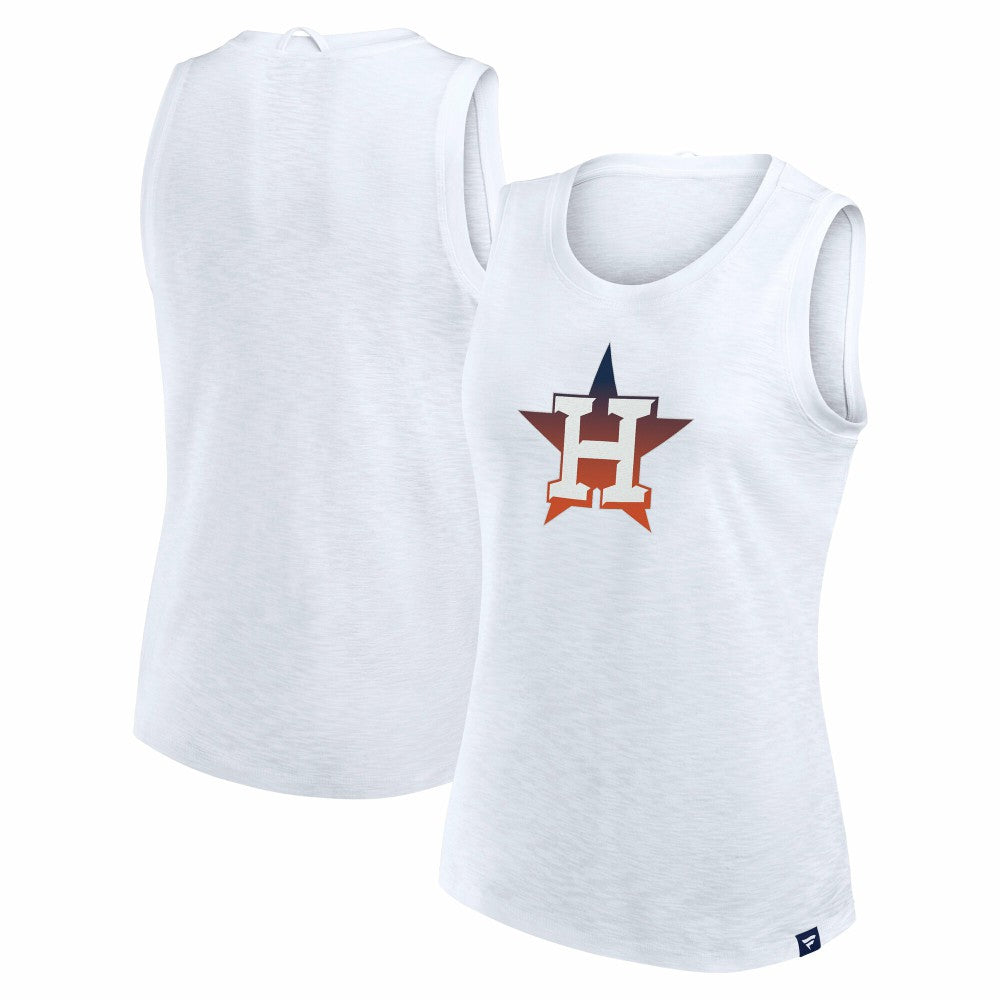 Houston Astros Women's Activate Slub Tank Top - White