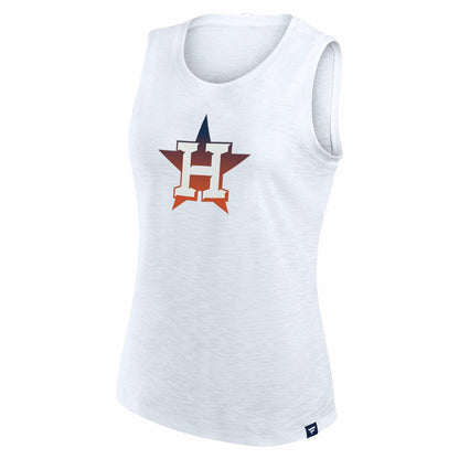 Houston Astros Women's Activate Slub Tank Top - White