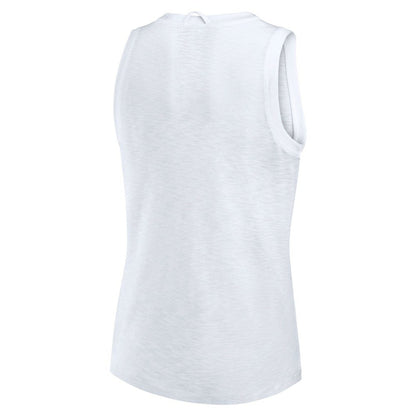 Atlanta Braves Women's Activate Slub Tank Top - White