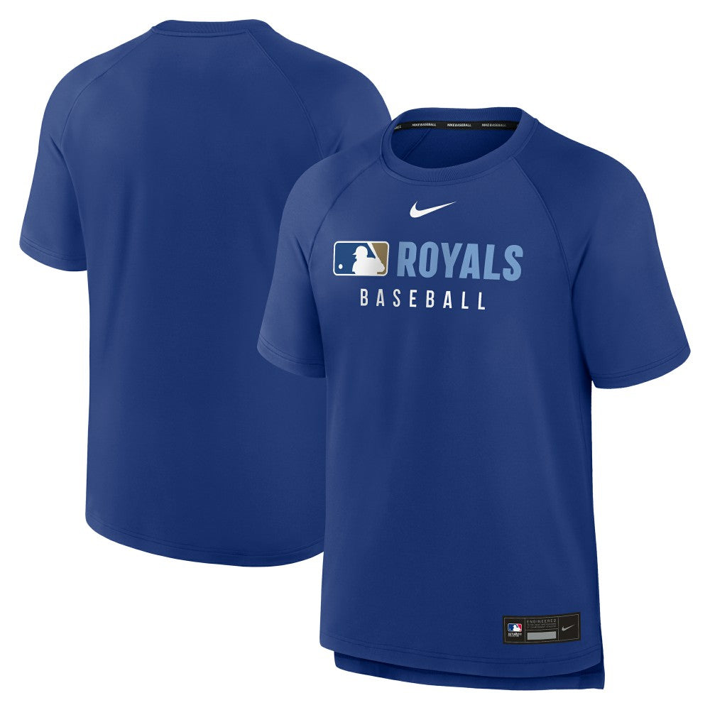 Kansas City Royals Authentic Collection Pregame Raglan Dri-FIT T-Shirt - Royal | Nike