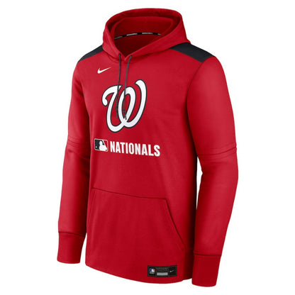 Washington Nationals Authentic Collection Performance Pullover Hoodie - Red | Nike