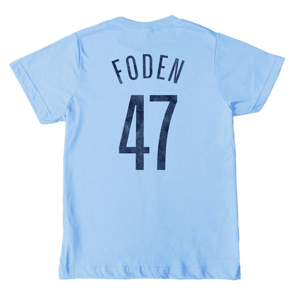 Phil Foden Manchester City 1863FC Youth Player T-Shirt - Sky Blue shop