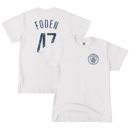 Phil Foden Manchester City 1863FC Youth Player T-Shirt - White outlet