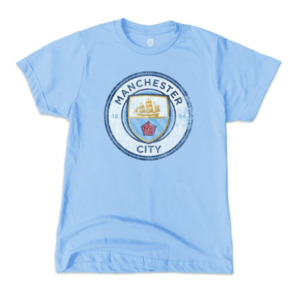 Manchester City 1863FC Youth Color Badge T-Shirt - Sky Blue discount