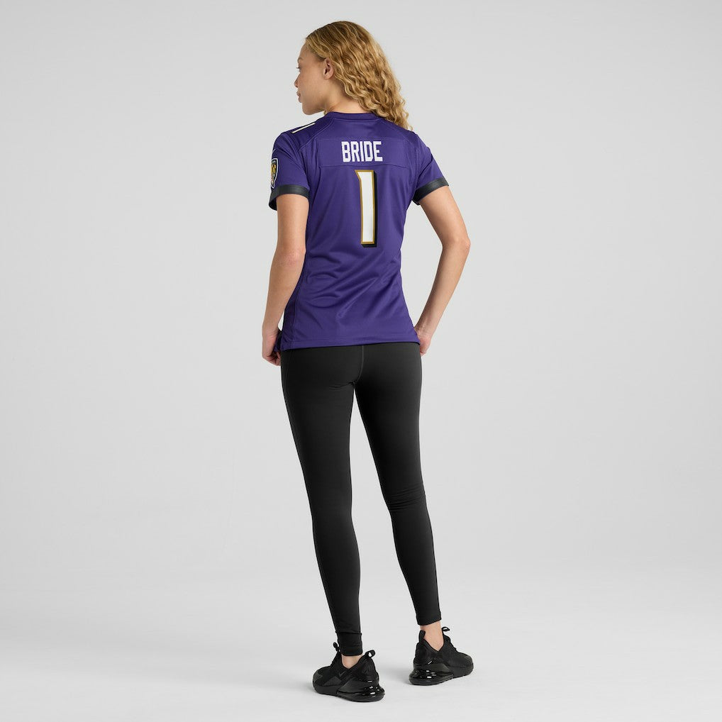 Number 1 Bride Baltimore Ravens Women's Game Jersey - Purple | Nike outlet