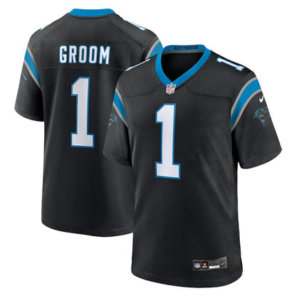 Number 1 Groom Carolina Panthers Game Jersey - Black | Nike discount