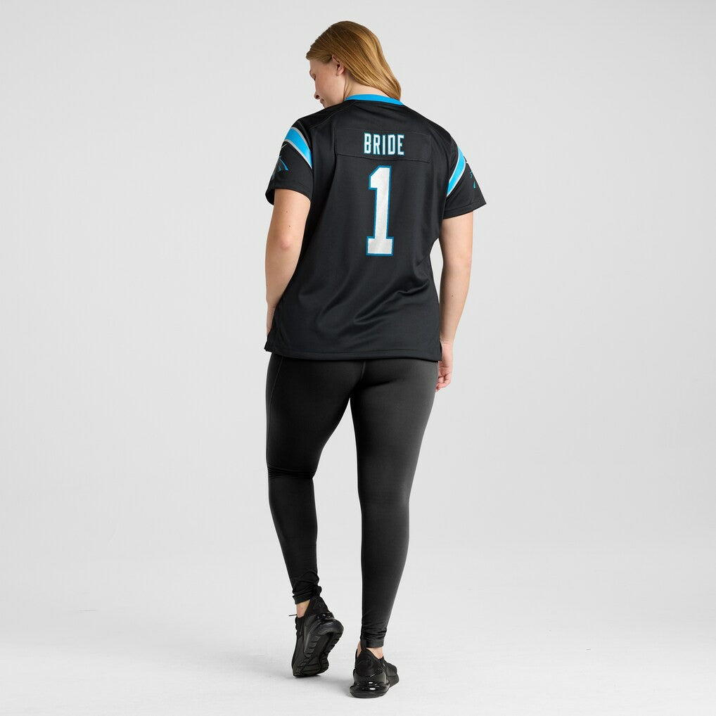 Number 1 Bride Carolina Panthers Women's Game Jersey - Black | Nike for sale