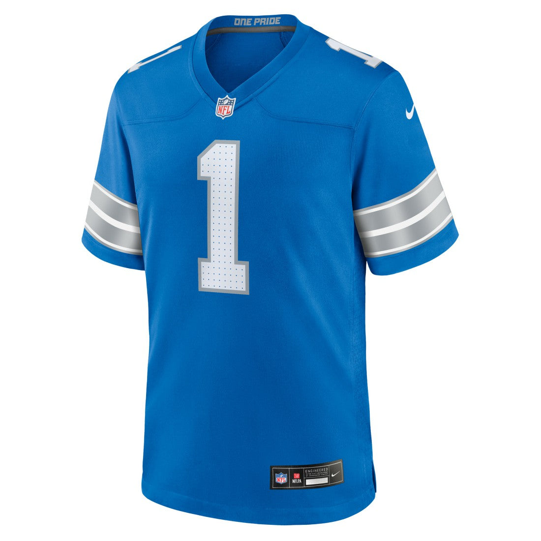 Number 1 Groom Detroit Lions Game Jersey - Blue | Nike sale