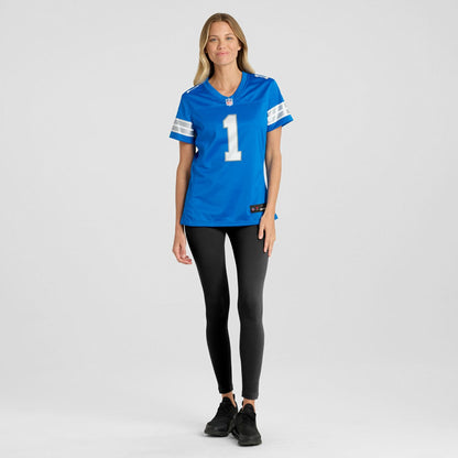 Number 1 Bride Detroit Lions Women's Game Jersey - Blue | Nike online