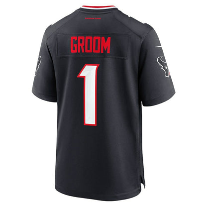 Number 1 Groom Houston Texans Game Jersey - Navy | Nike discount