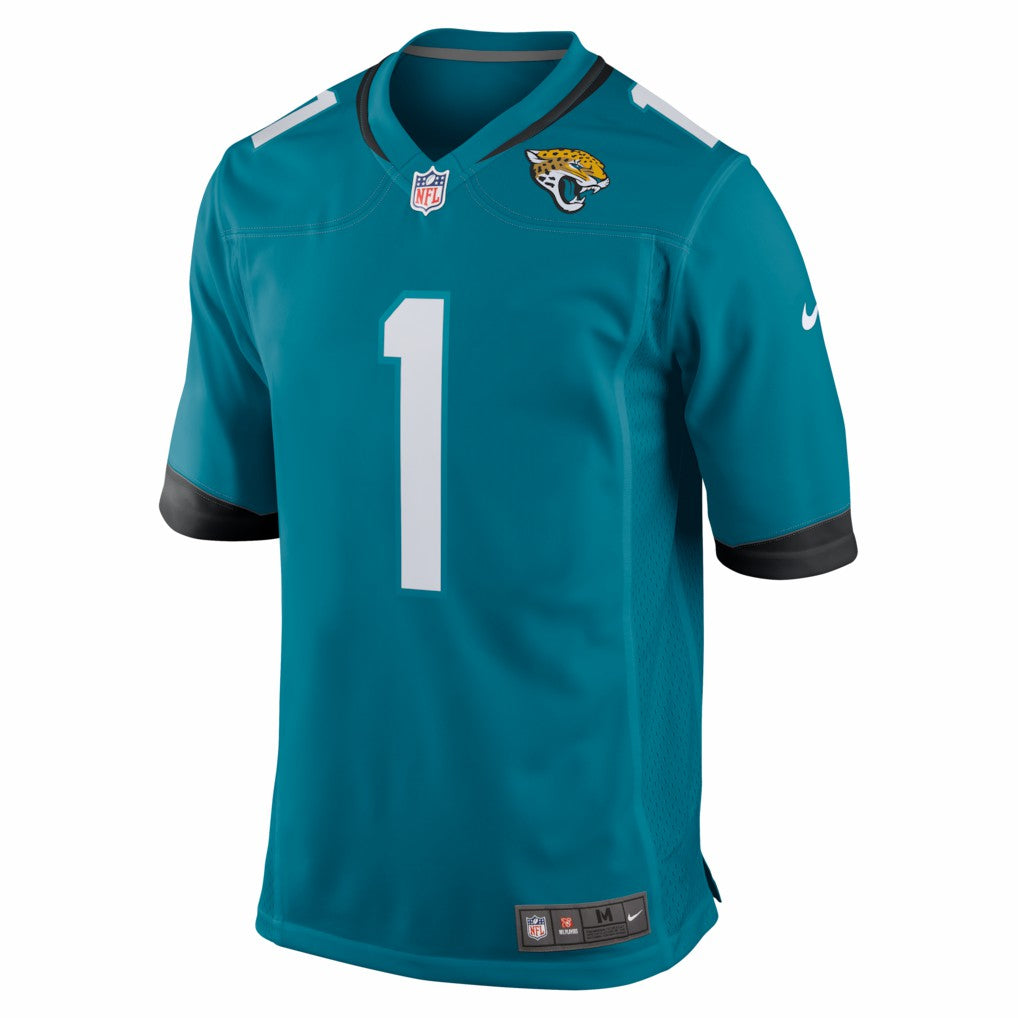 Number 1 Groom Jacksonville Jaguars Game Jersey - Teal | Nike online