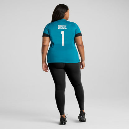 Number 1 Bride Jacksonville Jaguars Women's Game Jersey - Teal | Nike sale