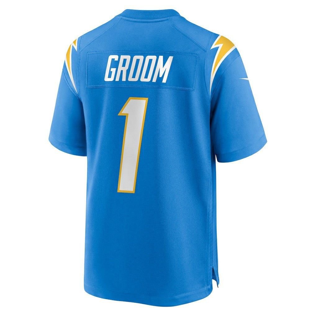 Number 1 Groom Los Angeles Chargers Game Jersey - Powder Blue | Nike sale