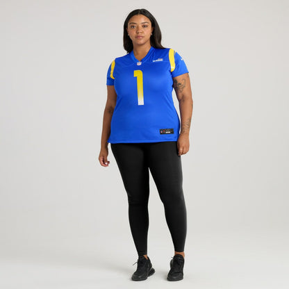 Number 1 Bride Los Angeles Rams Women's Game Jersey - Royal | Nike on sale
