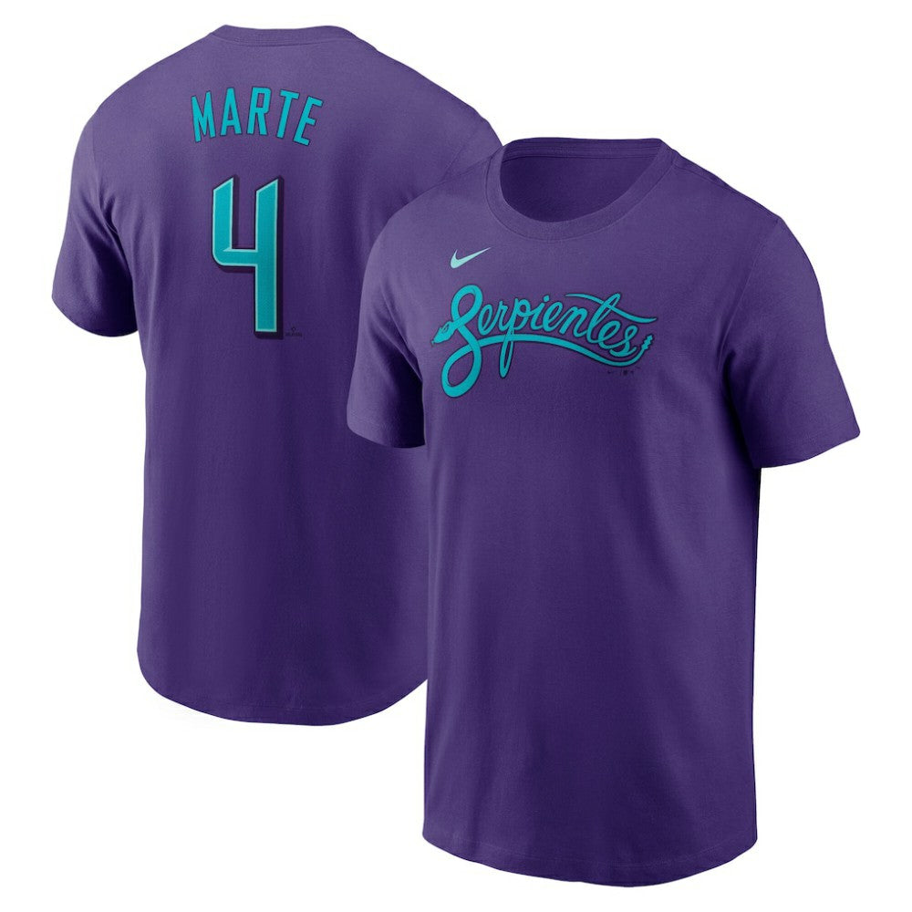 Ketel Marte Arizona Diamondbacks 2025 City Connect Fuse Name & Number T-Shirt - Purple | Nike