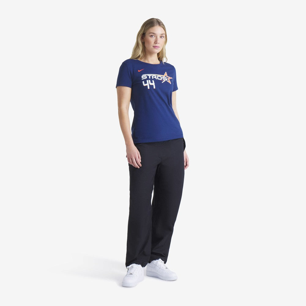 Yordan Alvarez Houston Astros Women's 2025 City Connect Fuse Name & Number T-Shirt - Navy | Nike