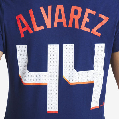 Yordan Alvarez Houston Astros Women's 2025 City Connect Fuse Name & Number T-Shirt - Navy | Nike