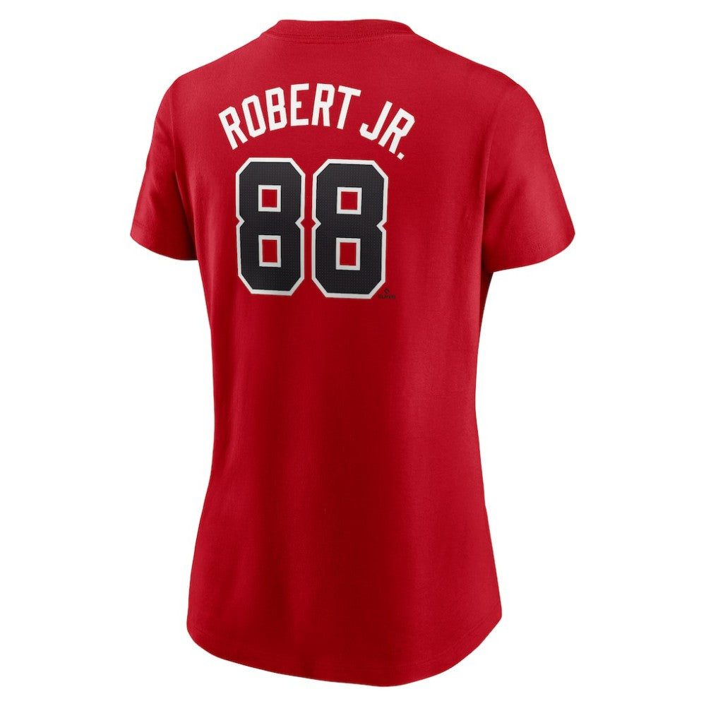 Luis Robert Jr. Chicago White Sox Women's 2025 City Connect Fuse Name & Number T-Shirt - Red | Nike