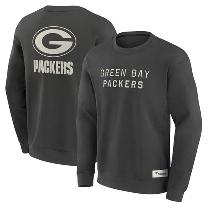 Green Bay Packers Elements Future Ground Lettering Pullover Sweatshirt - Charcoal discount