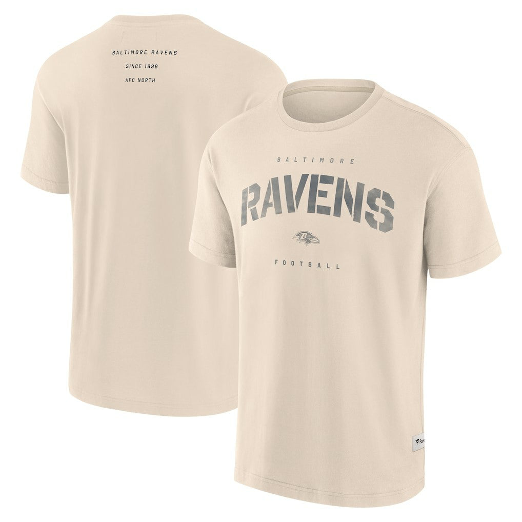 Baltimore Ravens Elements Weathered Tonal Future Ground T-Shirt - Cream outlet