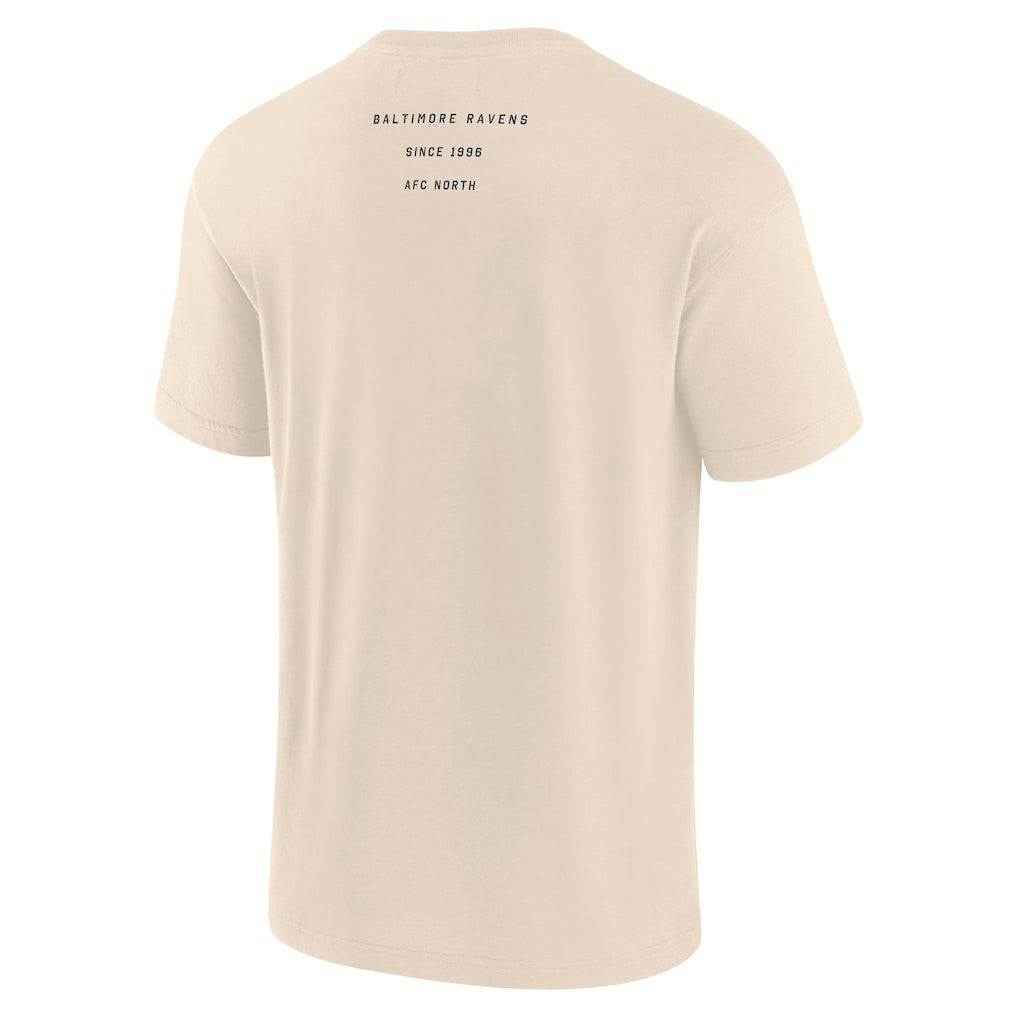 Baltimore Ravens Elements Weathered Tonal Future Ground T-Shirt - Cream outlet