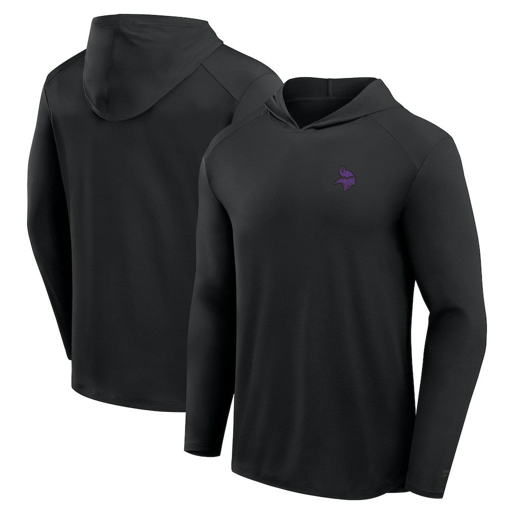 Minnesota Vikings Front Office Power Mono Long Sleeve Hoodie T-Shirt - Black sale