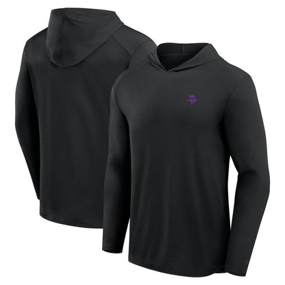 Minnesota Vikings Front Office Power Mono Long Sleeve Hoodie T-Shirt - Black sale