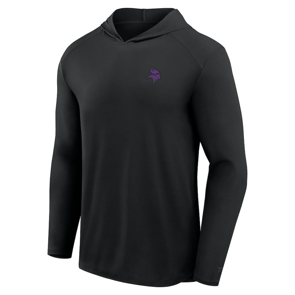 Minnesota Vikings Front Office Power Mono Long Sleeve Hoodie T-Shirt - Black sale