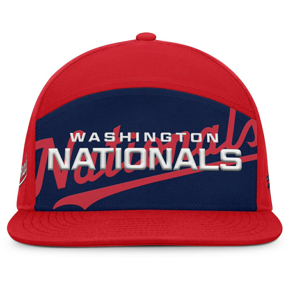 Washington Nationals Clubhouse Splitter Snapback Hat - Red/Navy