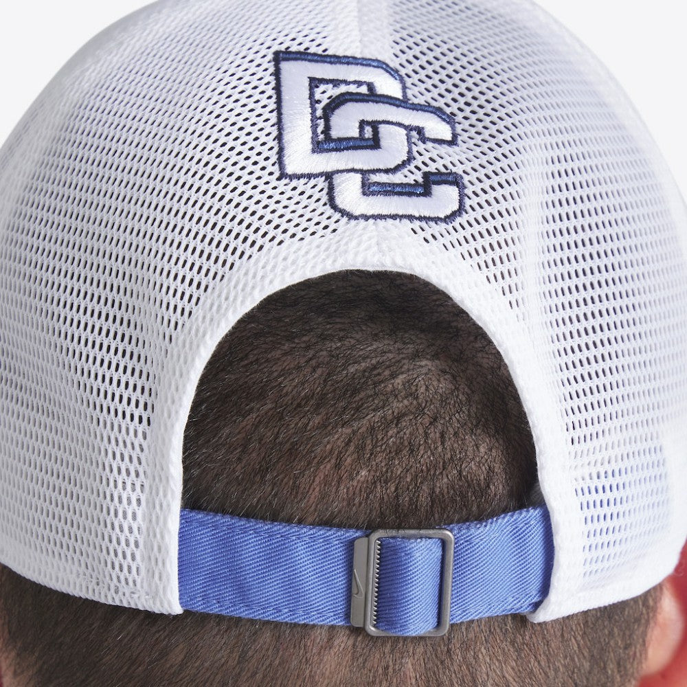 Washington Nationals Unisex 2025 City Connect Club Trucker Adjustable Hat - Blue/White | Nike